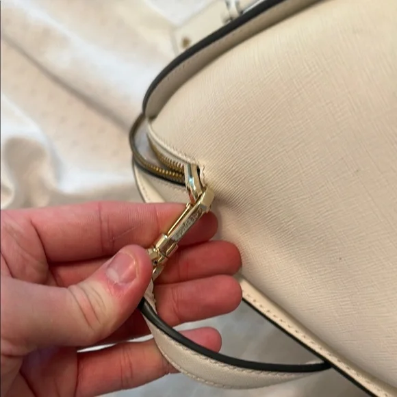 Kate Spade White Floral Satchel Bag